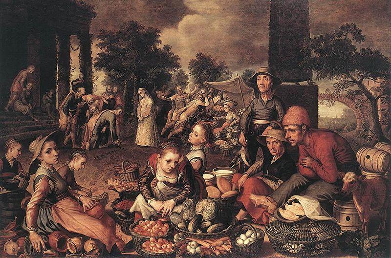 Pieter Aertsen Christ and the Adulteress France oil painting art